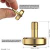 DjuiinoStar Premium Spinning Top: Lengthened Stem, Easy to Twirl, High Performance (BR 13+, AVG 5-8), CNC Machined Brass, Great Time Killer, EDC Fidget Toy DST-820 view 2