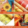 Happy Thanksgiving Toss Game Banner with 3 Bean Bags Scarecrow Bean Bag Toss Games Thanksgiving Game Decoration Thanksgiving Turkey Harvest Party Games for Kid Adult Party Supplies (Thanksgiving) view 3