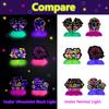 10 Pieces Glow in The Dark Party Table Decorations, Neon Table Honeycomb Centerpiece and Let's Glow Tablecloths Set - Black Light Table Topper Neon Decorations for Kids Glow in Dark Party Supplies view 4
