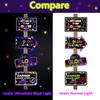 16 Pieces Glow in The Dark Party Supplies - Neon Signs, Birthday Paper Banner, Door and Wall Welcome Signs for Black Light Decorations view 2