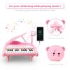 24 Keys Pink Piano Toy + 31 Keys Black Toy Piano Keyboard for Toddlers view 3