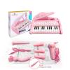 24 Keys Pink Piano Toy + 31 Keys Black Toy Piano Keyboard for Toddlers view 4