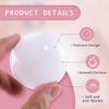 MoonxHome Ball Pit Balls for Toddlers, BPA Free Crush Proof Plastic Toy Balls for Ball Pit, Ideal Gift for Christmas Balls for Play Tent 2.15 Inch Pack of 100 White Light-Grey Light-Pink view 2