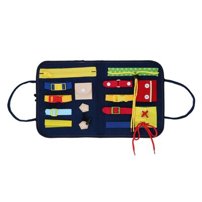 Cuisine Elegance Kids Fabric Basic Motor Skills Brain Development Busy Sensory Activity Board