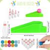 Kathfly Bowling Party Favors for Kids Mini Game with Miniature Bowl Pins Ramp Bowl Ball Tabletop Bowling Sets Goodie Bag Fillers for School Classroom Prize Party(25 Set) view 2