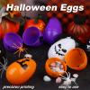 PINKXHY 80 Pcs Halloween Eggs Skull Plastic Eggs Scavenger Hunt for Trick or Treating Candy Box Favor Mini Pumpkins Ghost Spiders Favors for Halloween Party Supplies view 3
