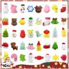 Albiuev 40pcs Christmas Mochi Squishy Toys Squishies Christmas Toys for Kids Girls Boys Adults Stress Relieve Chrisrmas Party Favors Stocking Stuffers. view 1