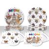 40PCS Cat Birthday Party Supplies Kitten Birthday Party Decorations Cat Plates and Napkins Party Supplies Disposable Plates for Cats Themed Parties Supplies, Serves 20 view 1