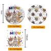 40PCS Cat Birthday Party Supplies Kitten Birthday Party Decorations Cat Plates and Napkins Party Supplies Disposable Plates for Cats Themed Parties Supplies, Serves 20 view 4