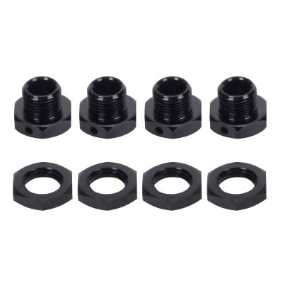 RCAWD Wheel Hex & Wheel Nut 17mm for ARRMA 6S, Fireteam 6S, Kraton 6S, Notorious 6S, Outcast 6S, Talion 6S Upgrades Parts, Wheels Hubs Adapter for #AR310484#ARAC9416, #AR310449#ARAC9763 Black