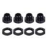 RCAWD Wheel Hex & Wheel Nut 17mm for ARRMA 6S, Fireteam 6S, Kraton 6S, Notorious 6S, Outcast 6S, Talion 6S Upgrades Parts, Wheels Hubs Adapter for #AR310484#ARAC9416, #AR310449#ARAC9763 Black view 1