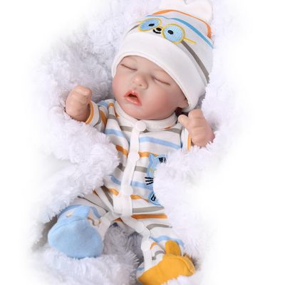 CARANOVO Lifelike Reborn Baby Dolls - 12 Inch Full Body Vinyl Realistic Baby Doll Sleeping Newborn Real Life Small Baby Doll for 3 + Year Old Kids