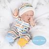 CARANOVO Lifelike Reborn Baby Dolls - 12 Inch Full Body Vinyl Realistic Baby Doll Sleeping Newborn Real Life Small Baby Doll for 3 + Year Old Kids view 2