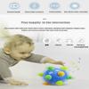 Toddlers Baby Music Shake Dancing Ball Toy, Move and Crawl Ball Toys for Kids,Bouncing Sensory Learning Ball Toys Ideal Gift for Baby Boys and Girls, Endless Fun for Children (Navy Blue),18+ Months view 2