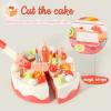 82 PCS Birthday Cake Food Play Set - Food Toy Pretend Cutting Play Cake Desserts Ice Cream and Donuts Food Toys - Birthday Gifts Toy Set for Boys Kids Girls view 2