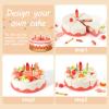 82 PCS Birthday Cake Food Play Set - Food Toy Pretend Cutting Play Cake Desserts Ice Cream and Donuts Food Toys - Birthday Gifts Toy Set for Boys Kids Girls view 4