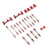 VBESTLIFE RC Shock Absorber Set,RC Car Upgrade Spare Kit Aluminum Alloy Shocks Absorber RC Car Pull Rod Kit for C24 C14 C14K C24K RC Car(Red) view 4