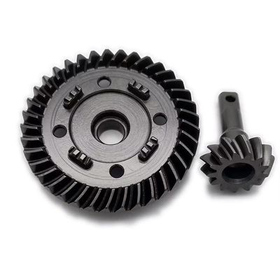Hard Chrome Steel Spiral Front Diff Ring Gear 37T and Pinion Gear 13T for Traxxas 1/10 Maxx Maxx Slash 8978