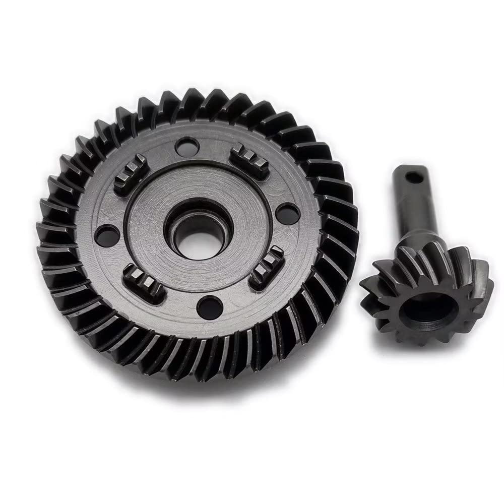 Hard Chrome Steel Spiral Front Diff Ring Gear 37T and Pinion Gear 13T for Traxxas 1/10 Maxx Maxx Slash 8978