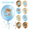 36 Pcs Bear Baby Balloons Latex Bear Balloons Blue Brown Baby Balloons We Can Bearly Wait Balloons Party Decorations for Memorable Baby Shower Gender Reveal, Birthday Party Supplies view 2
