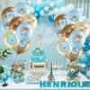 36 Pcs Bear Baby Balloons Latex Bear Balloons Blue Brown Baby Balloons We Can Bearly Wait Balloons Party Decorations for Memorable Baby Shower Gender Reveal, Birthday Party Supplies view 4
