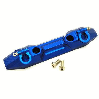 Aluminum Rear Bumper with Hook D-Rings Blue for Traxxas E-Revo VXL Brushless 2.0 5335X