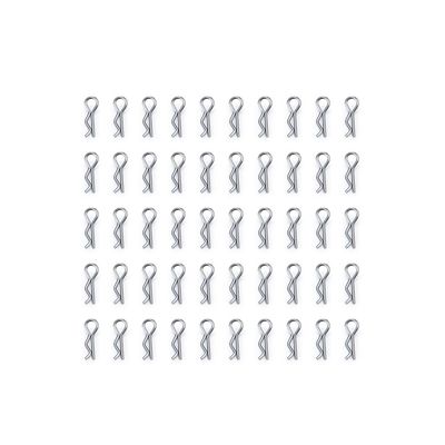 RC-Hub 50Pcs RC Car Body Shell R Clips Bodyshell Pin for 1/5 1/8 1/14 1/18 RC Truck Car (1/18)