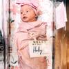 Loving Families Personalized, Custom Name Blanket for Baby Girls, Kids and Adults. Gift for New Born Baby or Infant Name, Newborn Baby, New Dad Mom Grandparents, Birthday, Christmas, Thanksgiving view 1