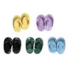 Beavorty Set of 5 Miniature House Shoes Realistic Miniature Slipper Models Ideal for Christmas Dollhouse Decorations Toy House Adornment view 1