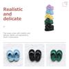 Beavorty Set of 5 Miniature House Shoes Realistic Miniature Slipper Models Ideal for Christmas Dollhouse Decorations Toy House Adornment view 3