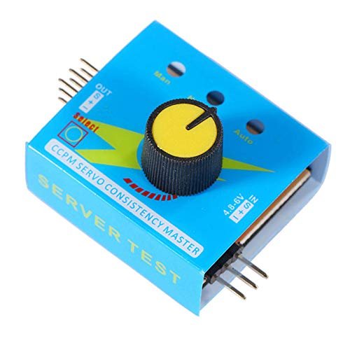 Drone Accessories Multi Servo Tester 3CH ECS Consistency Speed Controler Power Channels for CCPM Meter for Rc Drone Car Boat Airplane Models Replaceable (Color : 1 Piece)