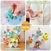 4 Pack Fidget Spinner with Suction Cup - Safe and Soft Sensory Anxiety Relief Toy for Adults and Kids 8-12 | Perfect Suction Dart Target Game, Classroom Focus Tool & Party Favors view 3
