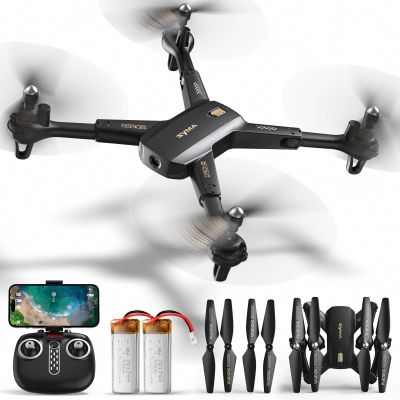 Foldable Drone for Adults with 1080P FPV Camera, SYMA RC Quadcopter for Kids Beginners with Headless Mode, Altitude Hold, 3D Flip&Rotate, Custom Route and One Key Start, Toys Gifts for Boys Girls