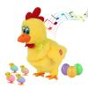 hbbhml Plush Electric Stuffed Laying Egg Chicken Toy Doll with Sound Music Easter for Boys Girls view 1