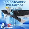 DEERC RC Plane, Remote Control Eagle Plane, RTF Airplane, 2.4GHZ 2CH Flying Bird with 2 Batteries & Propeller 6-axis Gyro Stabilizer, Easy to Fly for Beginners Adults Kids Boys view 3