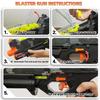 Blaster Gun with Protective Goggles and 500 Rounds for Boys and Girls Up to 110 FPS Compatible with Nerf Hyper Rounds Darts, Easy Reload, Holds Up to 50 Rounds view 2