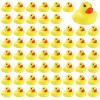 60 PCS Rubber Ducks Bath Toys Mini Ducks Float and Fun Squeak for Kids Bath Toy Shower Decorations Birthday Party Carnival Game Gift view 1