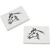 Azeeda 2 x 45mm 'Horse Head' Erasers/Rubbers (ER00031611) view 1
