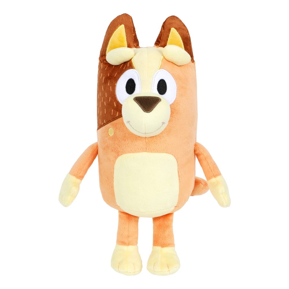 Bluey Sound Effects Talking Chilli Stuffed Plush, 14 Soft Musical Toys, Stuffed Animal with 9 Different Phrases, Singing Toys for Kids
