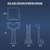 TinkerTurf Guard Tower Add-On: Neutral Sci-Fi Terrain, Sturdy & Affordable, Easy to Assemble, 1+ Players, Ages 9+ view 4