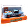 Scalextric Aston Martin V8 Gulf #19 Rikki Cann Racing 1:32 Slot Race Car C4209, Light Blue & Orange view 1
