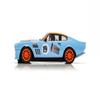 Scalextric Aston Martin V8 Gulf #19 Rikki Cann Racing 1:32 Slot Race Car C4209, Light Blue & Orange view 3