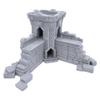 Dwarf Settlement Wall Corner Tower by Makers Anvil, 3D Printed Tabletop RPG Scenery and Wargame Terrain 28mm Miniatures view 1