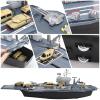 33-Inch Aircraft Carrier Mega Playset - Ultimate Military Battle Set for Boys with Realistic Battleship, Fighter Jets, Toy Soldier Figures, Military Vehicles for Kids Imaginary Pretend Play view 2