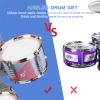 M SANMERSEN Kids Jazz Drum Set - 5 Drums with Stool - Rock Jazz Drum Kit - Musical Enlightenment Educational Toys Gift for Boys Girls view 3