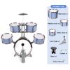 M SANMERSEN Kids Jazz Drum Set - 5 Drums with Stool - Rock Jazz Drum Kit - Musical Enlightenment Educational Toys Gift for Boys Girls view 4