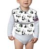 Qwalnely Panda Bibs Baby Stuff 2Packs for 6-24 Months Waterproof Washable Fabric (Panda) view 4