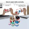 Mornajina 5pcs Handmade Wooden Russian Nesting Dolls, Snowmen Nesting Dolls, Matryoshka Dolls Christmas Birthday Gift view 4