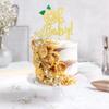 1 PCS Lemon Oh Baby Cake Topper Assembled Glitter Fruit Theme Oh Baby Lemonade Party Cake Pick for Lemon Theme Baby Shower Kids Boys Girls Birthday Party Cake Decorations Supplies Gold view 4