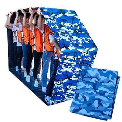 1PCS Teamwork Game Play Running Mat, Kids Adult Sports Game Oxford Cloth Run Mat, Outdoor Day Outdoor Carnival Activity Toys (Color : Blue, Size : Kids-8M/26FT)